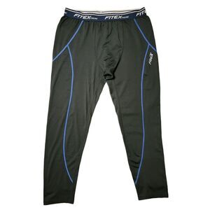 FitExtreme Base Layer Pants Mens Sz XL MaxHeat Thermal‎ Black Blue Winter Sports